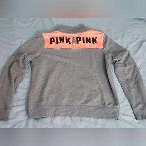 Vs Pink Quarter Zip Pullover Size Large